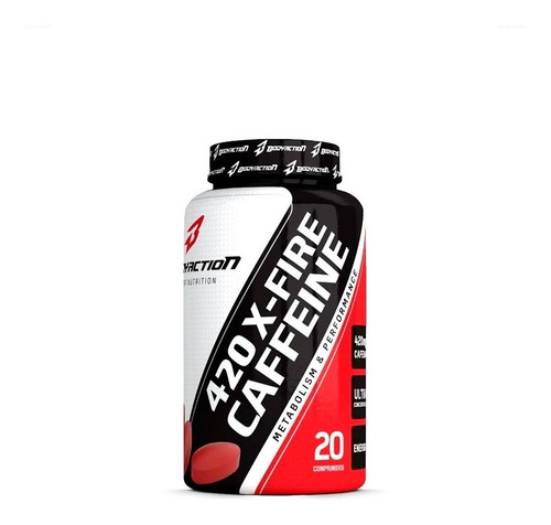 Cafeína Pastillas 420mg 20 Cápsulas Suplemento Body Action