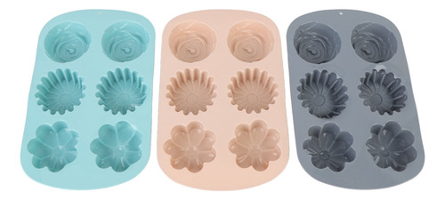 Moldes De Silicona Para Tartas, 6 Cavidades, Antiadherentes,