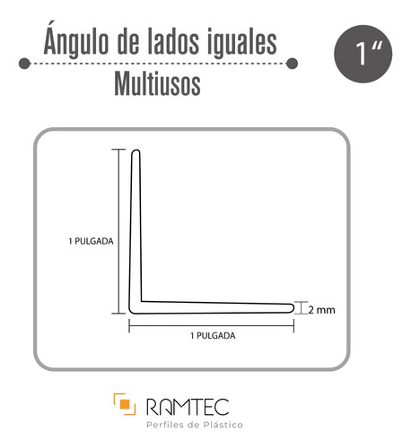 Perfil Ángulo De Lados Iguales 1 Pulgada (6 Pzas 1.5mts)