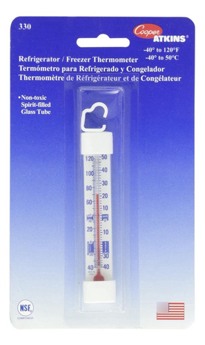 Termómetro De Tubo De Vidrio Vertical Para Freezer/refrigera