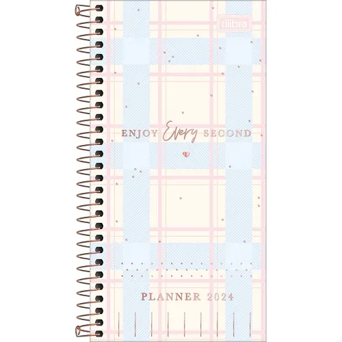 Planner Espiral Semanal Slim Soho 2024 Tilibra Parcelamento sem juros