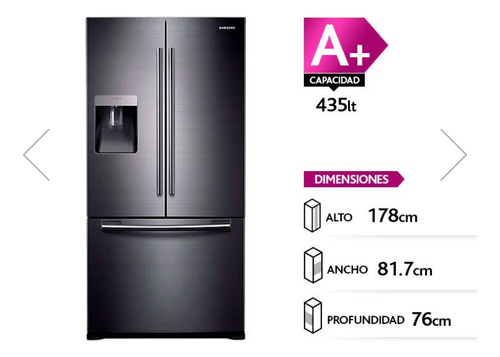 Refrigerador Samsung Rf62qesg/zs French Door 435 Litros