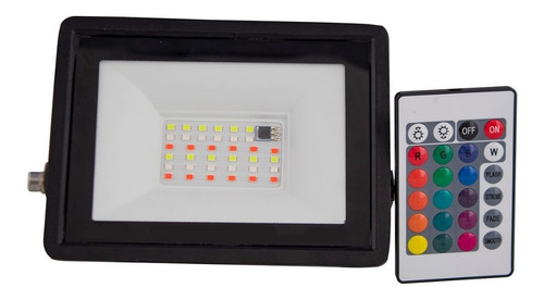 Reflector Led Rgb 30w Multicolor Para Exterior