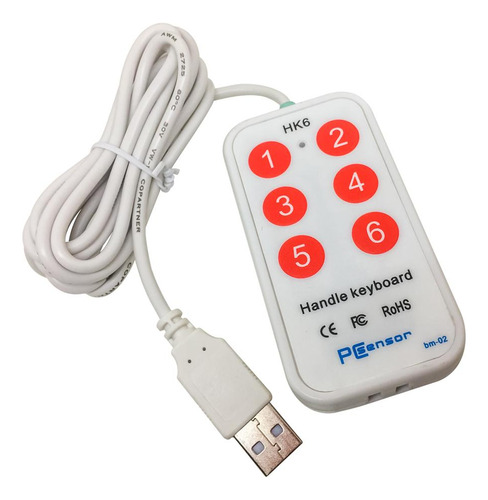6 Botones Usb Handheld Para Computadora Portátil De