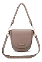 Comprar Bolsa Transversal Aba Média Ss23 Alça Trançada Fellipe Krein Acambamento Dos Ferragens Ouro Cor Khaki Cor Da Correia De Ombro Khaki