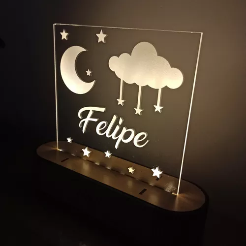 Lámparas luz quitamiedos bebés personalizadas