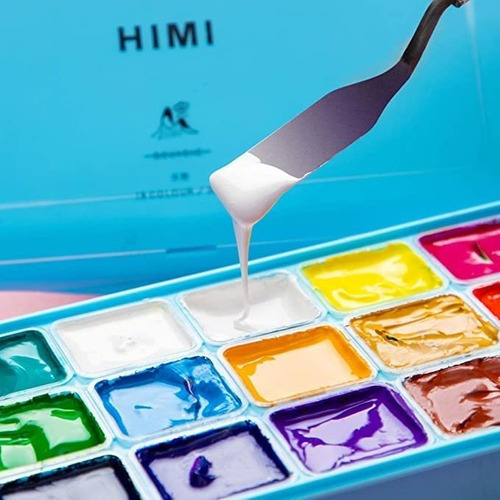 Miya Himi Gouache - Juego De Pintura (18 Colores, 30 Ml, Uni