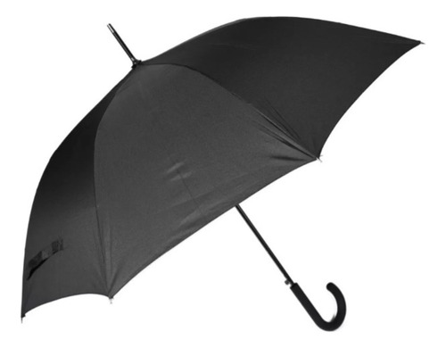 Paraguas Automatico Reforzado Largo Anti Viento Negro Xl