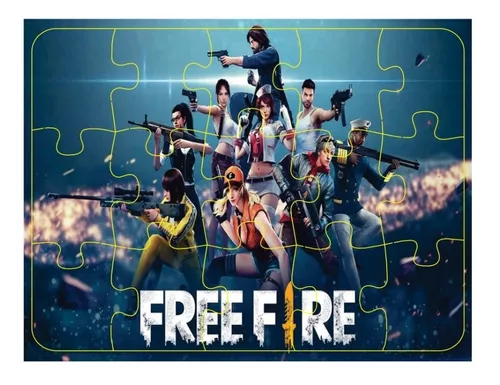 Quebra Cabeça Free Fire Infantil Estimula A Inteligência