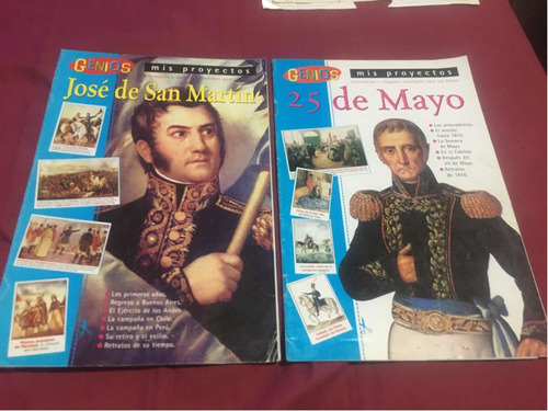 Revista Genios Mis Proyectos 25 De Mayo Y José De San Martín