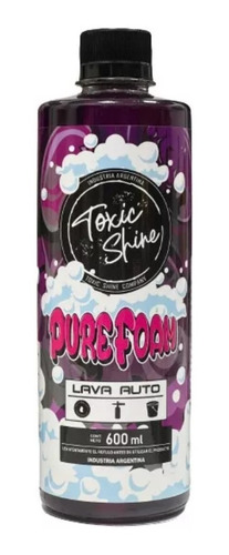 Toxic Shine Pure Foam Shampoo Neutro De Espuma Activa 600 Ml