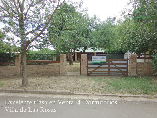 Venta Excelente Casa 4 Dormitorios, Villa De Las Rosas , Traslasierra