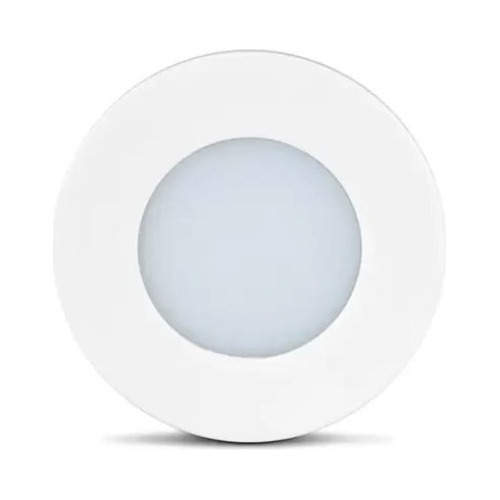 Luminária Spot Point Circular Luz Quente 1,5w Cor Branco