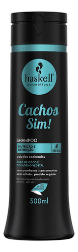 Kit Shampoo Condicionador 300ml Haskell Cachos Sim