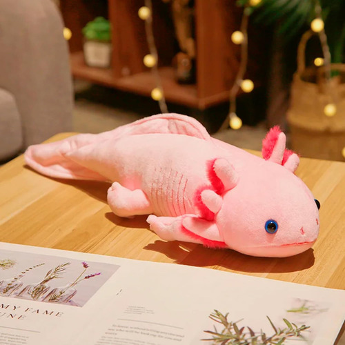 Mz Almofada De PelĂșcia Axolote Colorida Kawaii De 45 Cm