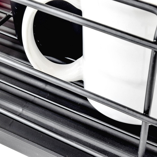 Escurridor Áncora De Platos Trastes Metal Negro