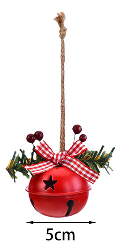Campana De Navidad Campanas De Metal De Campana Redonda Roja