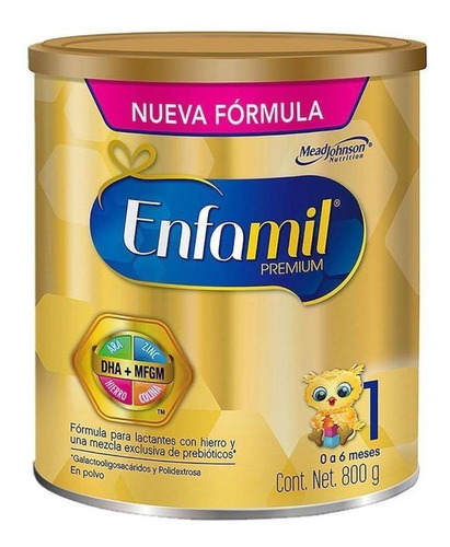 Fórmula para lactantes en polvo Mead Johnson Enfamil Premium 1 en lata de 800g