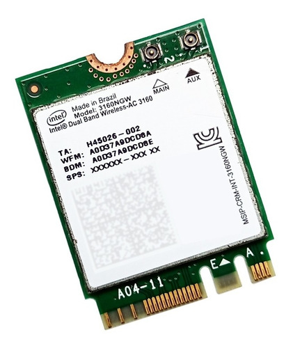 Placa Wireless Dell 15 3567 5556 5558 P39f001 7559 5547 5566