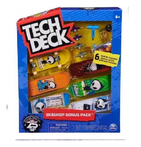 Patineta P Dedos Tech Deck Pack X6 Fingerboard Playking