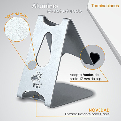 Imagen 5 de 7 de Soporte Tablet Bam T4 iPad Samsung, Etc De 4 A 14 Premium!