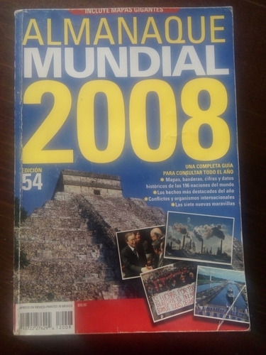 Almanaque Mundial Año-2008 Editorial Televisa México Edic 54