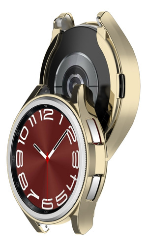 Funda De Reloj De Tpu Dorada Para Samsung Galaxy Watch6 Clas