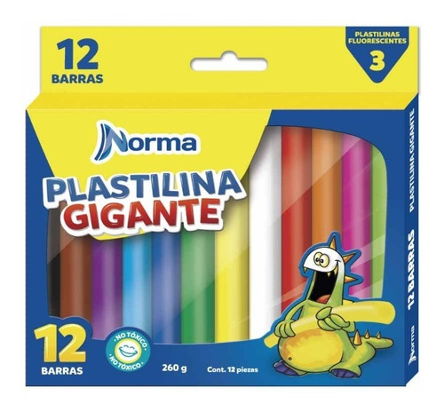 Plastilina Gigante Norma X 12 Uds Ref. 544231