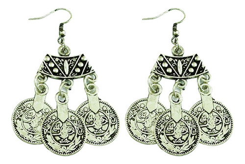 Bohemian Ethnic Women Wedding Retro Monedas Tassel Dangle