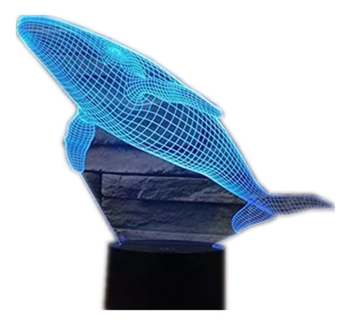 05.05 Luz Nocturna 3d Con Forma De Tiburón Y Ballena, 16