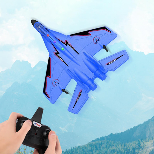 Kit De Aviones De Avión De Modelo De Volante Rc Glider Azul