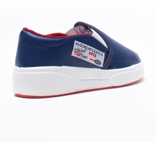 Imagen 3 de 8 de Zapatilla Pancha Toy Azul Vinilo (talle 20 Al 26) Art 3319z