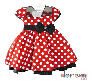 vestido minnie vermelha mercadolivre