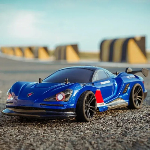 Carro Rc Drift 1/16 35km/h 4wd Con Luces Y Control Remoto Azul