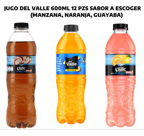 Jugo Del Valle 600ml 12 Pzs (sabor A Escoger)
