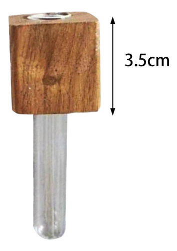 2 Mini Jarrón De Madera Para Nevera, Jarrón De Tubo De S