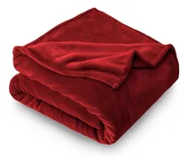 Comprar Cobijas Manta Frazada Piel Ángel Térmica Unicolor Color Roja
