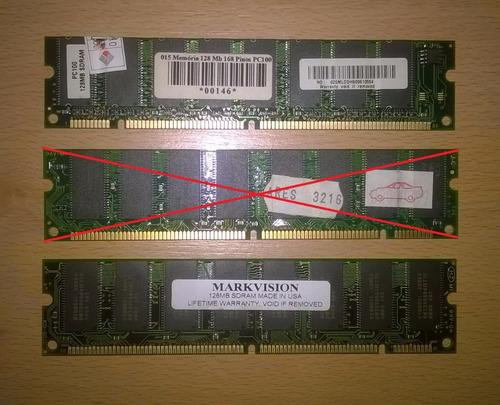 Memoria Ram Para Pc Dimm 128mb Pc100