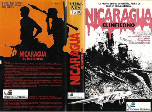 Nicaragua El Infierno Jan Michael Vincent David Nelson Vhs