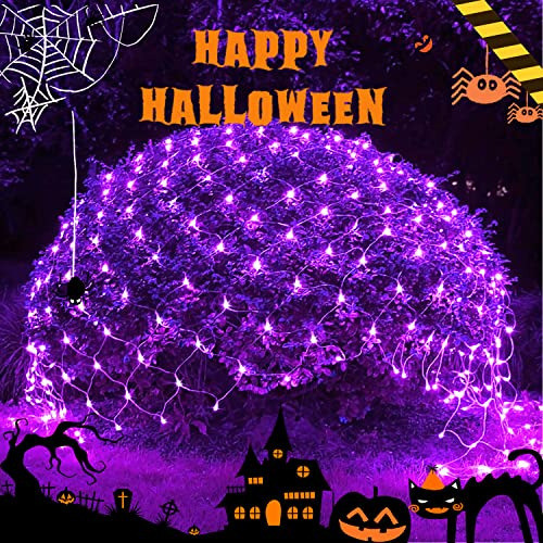 Luces De Red De Halloween Moradas De 200 Led, 9.8 Pies ...