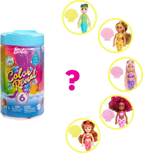 Imagen 5 de 5 de Muñeca Barbie Color Reveal Chelsea Original