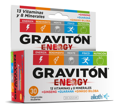 Gravitón Energy Vitaminas Minerales 30u Alioth Pharma