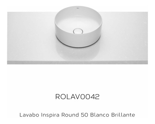 Roca  Lavamanos Blanco Round 37cm  Rolav0042