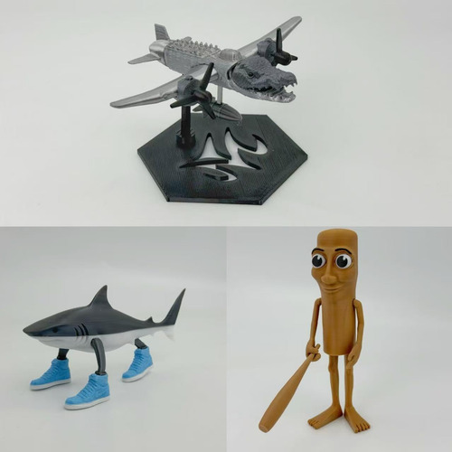 Genérico Figuras Impresas En 3d Para Tralalero Tralala,