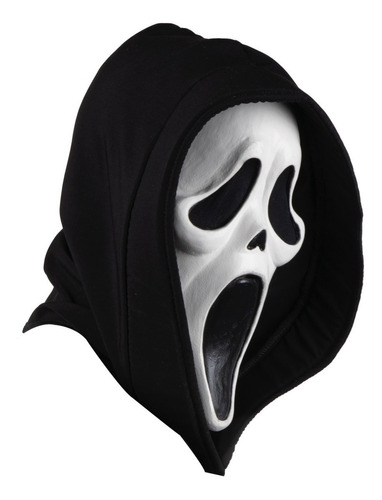 Máscara De Ghost Face Deluxe Adulto Scream Halloween Cosplay Color Blanco Ghostface