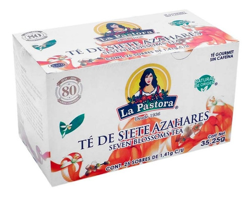 Té De 7 Azahares La Pastora 25 Sobres