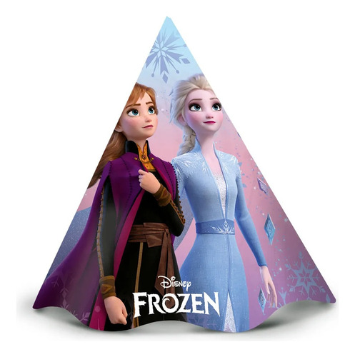 8 Unidades - Chapéu De Festa Frozen 2 