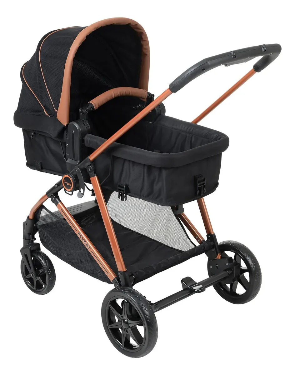 Carrinho De Passeio Burigotto Revert 22 Preto Cobre
