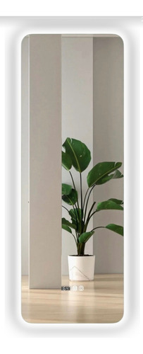 Espejo Touch Cuerpo Completo Con Luz Led Anti-fog Hora Baño 140x50cm
