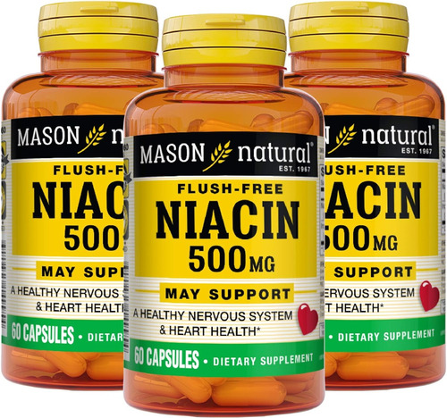  Niacina 500 Mg Flush Free - Apoya El Sistema Nervioso 